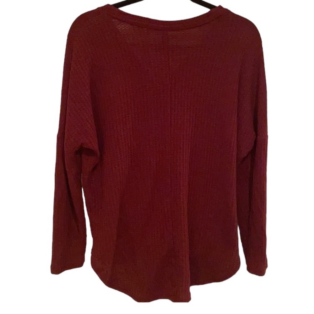 ‼️SALE‼️Burgundy Knotted Cardigan - Picture 2 of 4